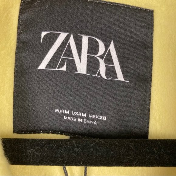 NWT Zara Wool Blend Oversized Lapel Collar Coat - Picture 11 of 12